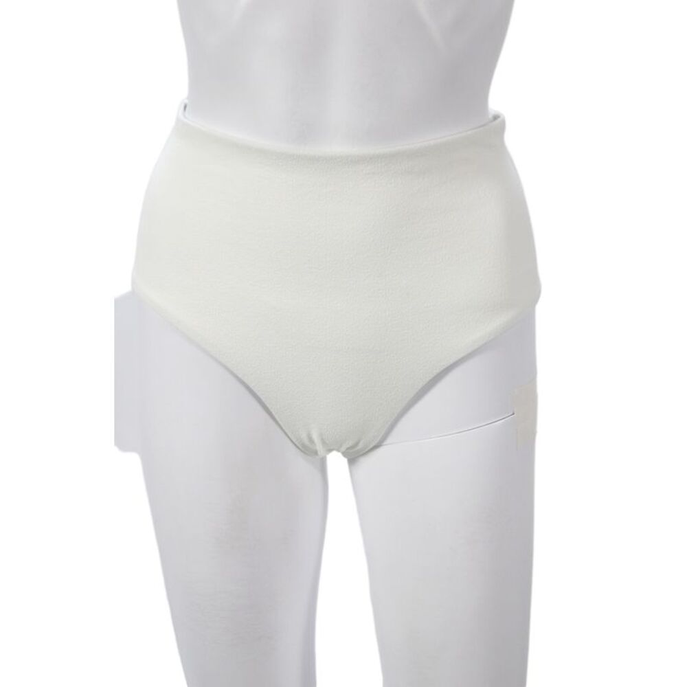Matteau Womens Swim Bottoms White Nylon Minimalist Solid Size 6